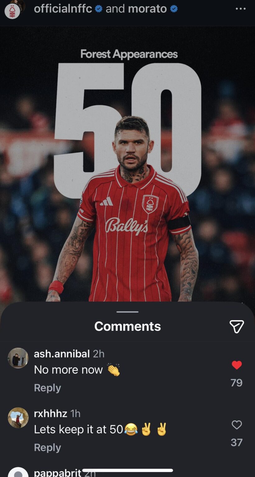 50 appearances and 50 games played. My CB 💪