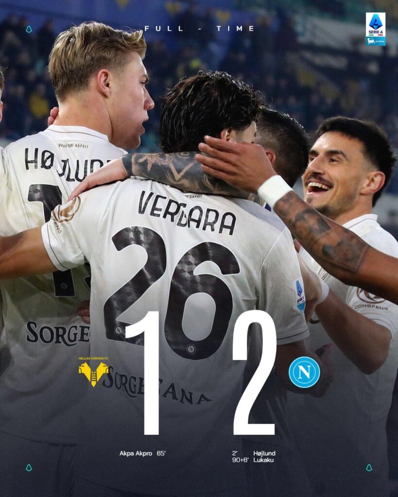 Il Napoli evita al 90+6' l'ennesima beffa col Verona 🔵⚽