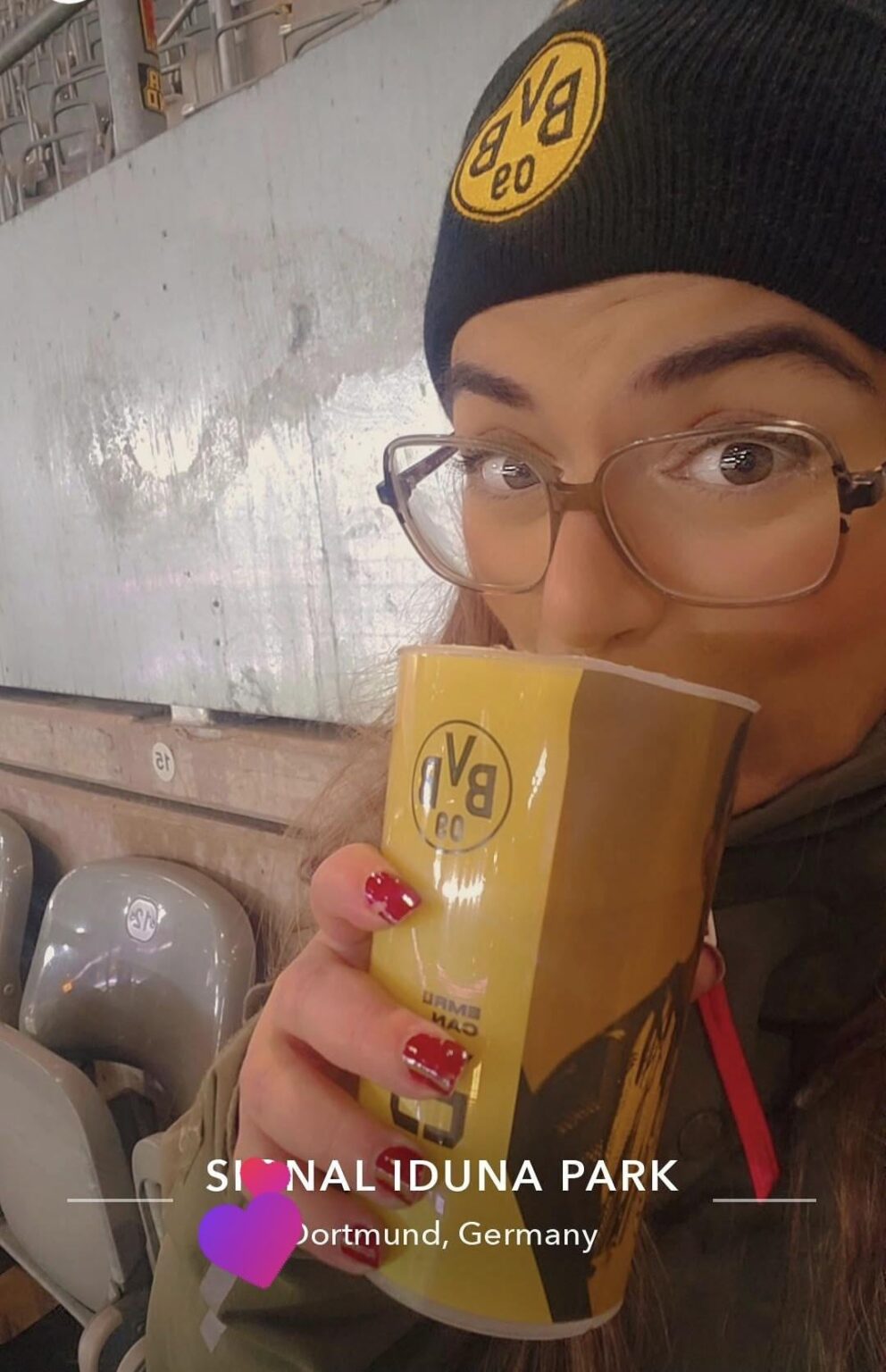 My first time in Dortmund 🥳 against Bremen - what a feeling! 🥰