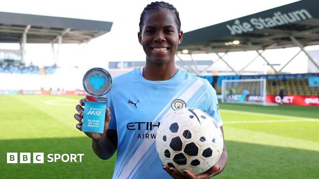Khadija Shaw’s hat-trick heroics for Man City ‘like watching a video game’ Khadija Shaw's hat-trick heroics for Man City 'like watching a video game'