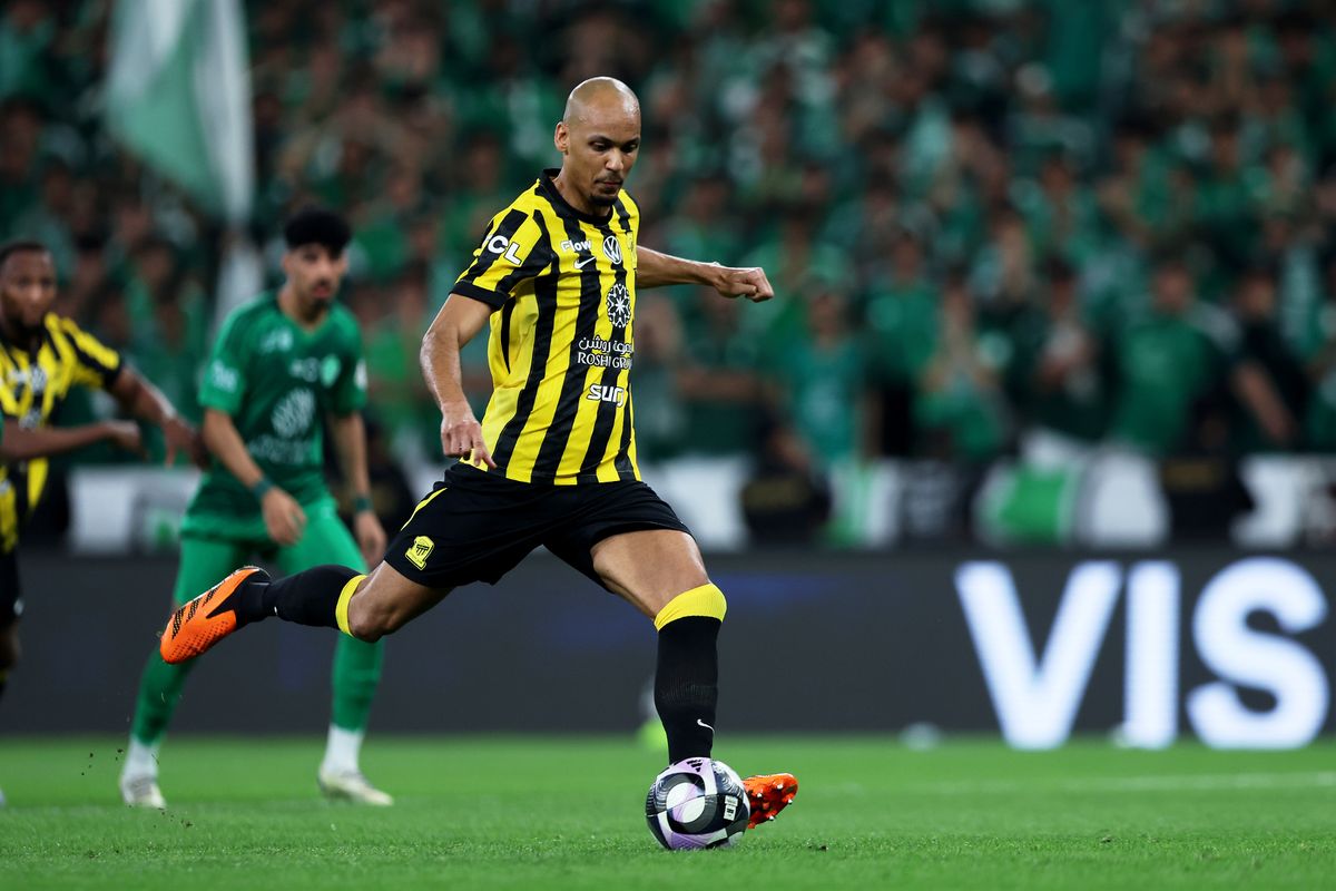 Fabinho playing for Al-Ittihad