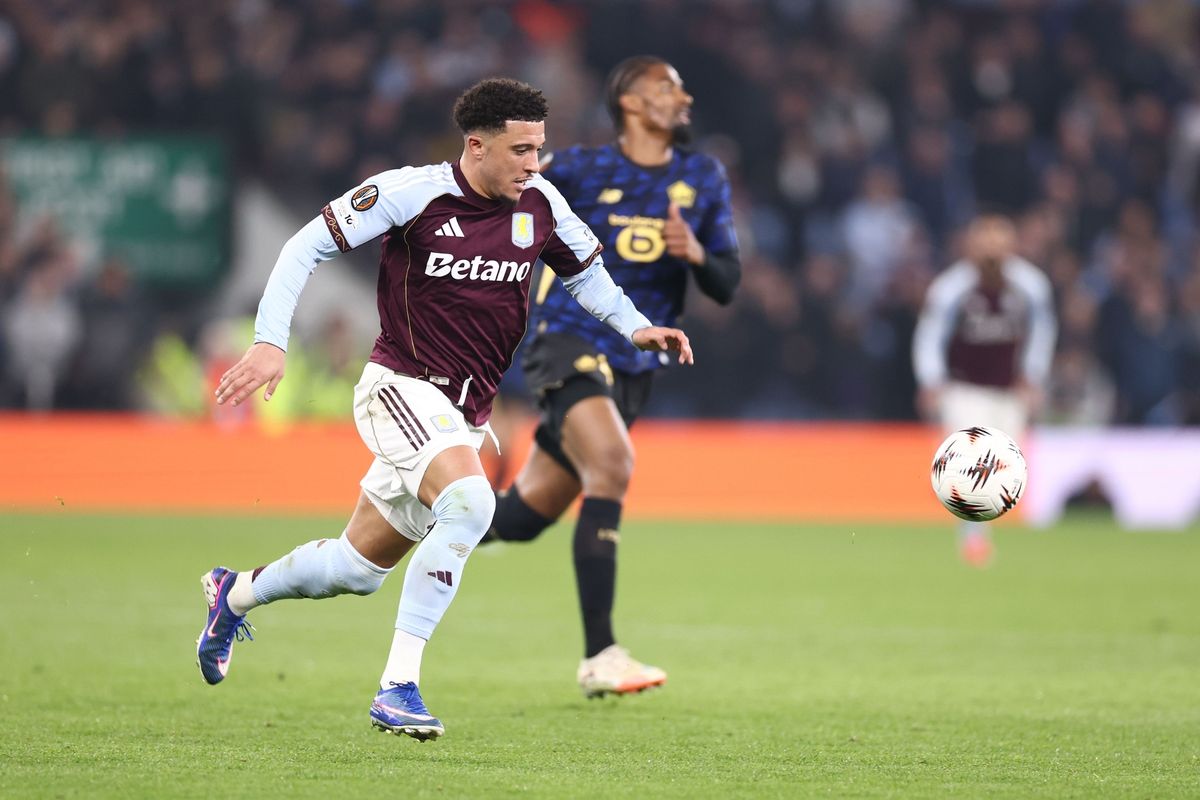 Aston Villa's Jadon Sancho