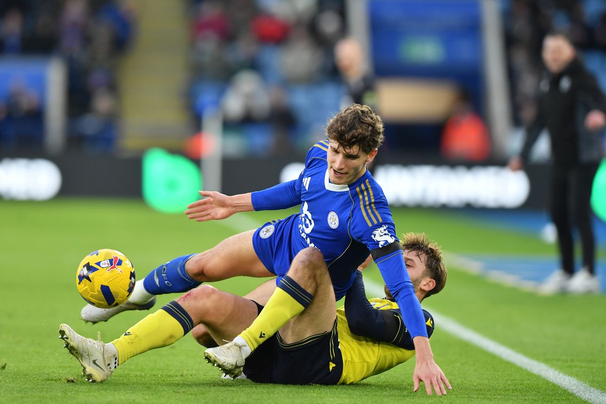Ben Nelson in action before his knee injury in Leicester City's 2-1 defeat to Oxford