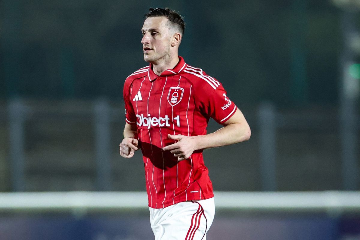 Chris Wood in action for Nottingham Forest Under-21s against Newcastle United