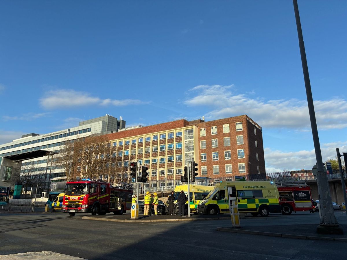 Emergency services attended a crash on Hunter Street and Byrom Street this afternoon