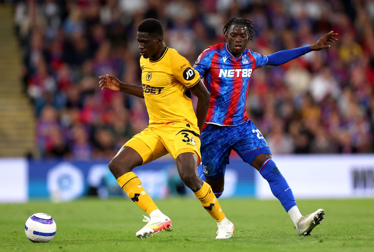 Nasser Djiga in action against Crystal Palace