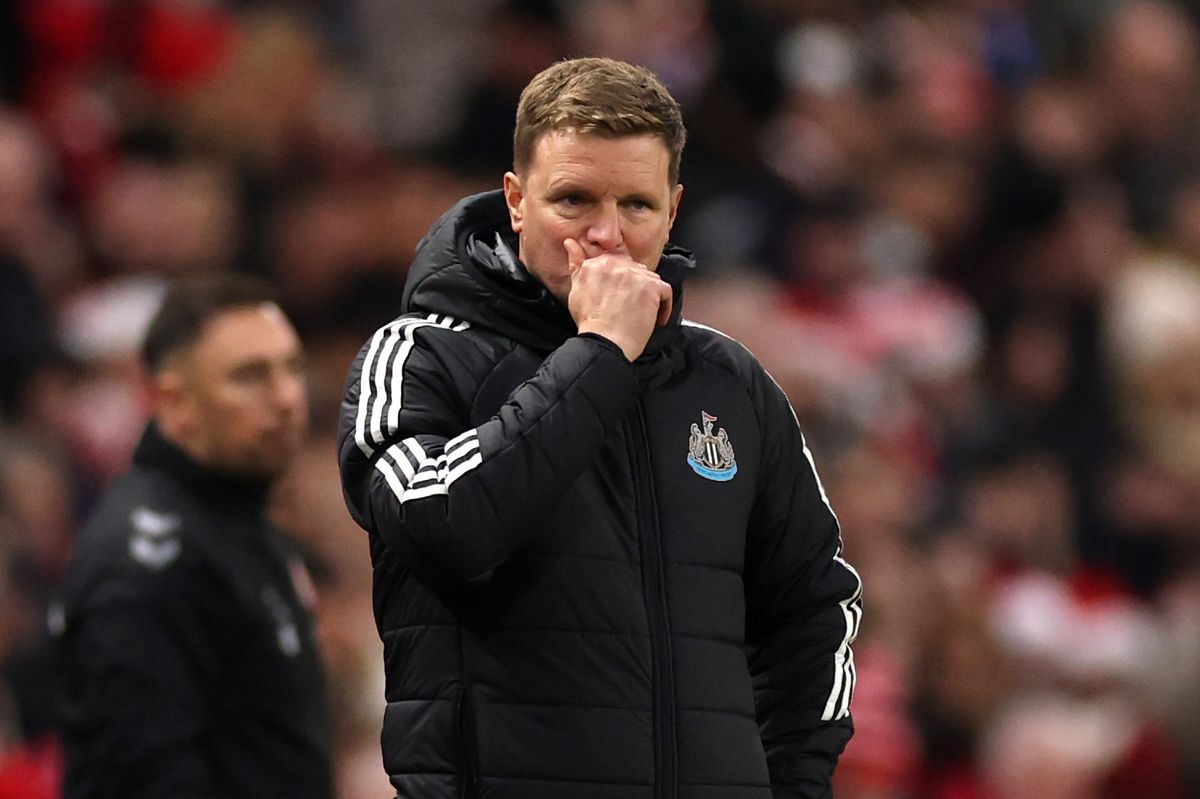 Eddie Howe during a Newcastle United match