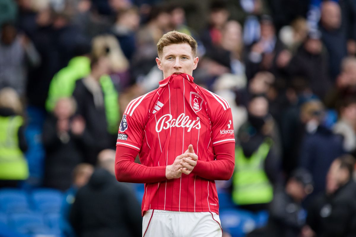 Elliot Anderson after Nottingham Forest's defeat to Brighton and Hove Albion