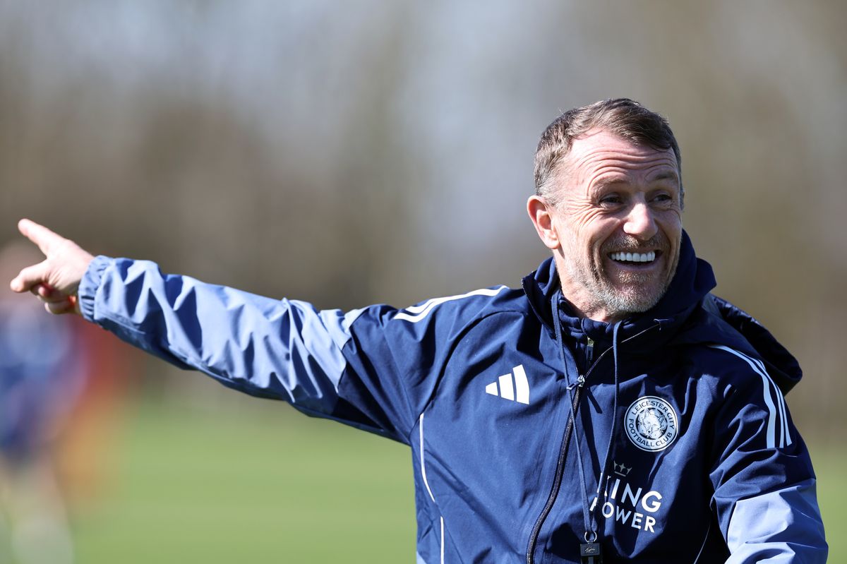 Leicester City manager Gary Rowett at the club's Seagrave training base