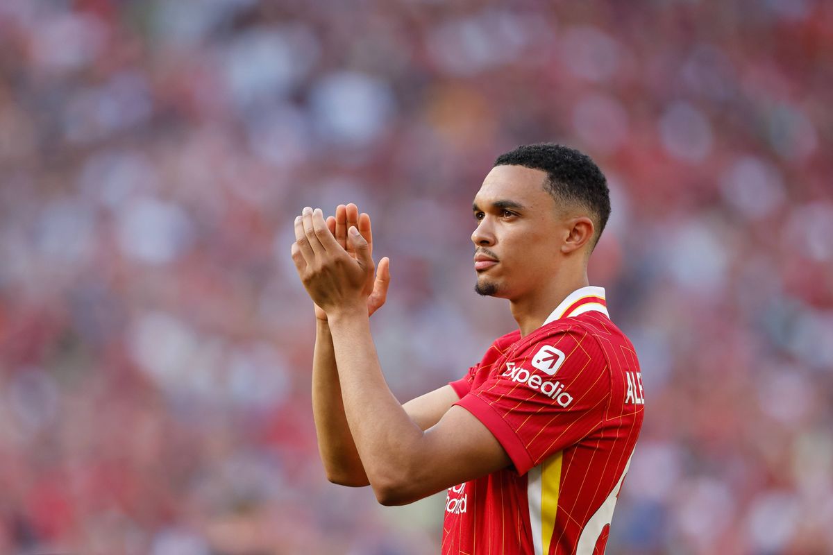 Trent Alexander-Arnold playing for Liverpool