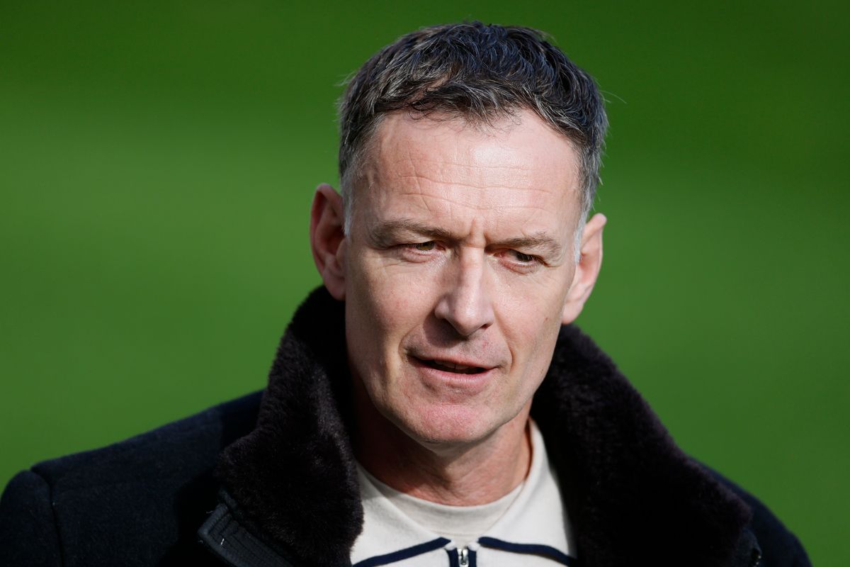 Chris Sutton, former professional footballer, pundit and commentator sports broadcaster working for Sky Sports portrait before the Premier League match between Newcastle United and Nottingham Forest at St James' Park on October 5, 2025 in Newcastle upon Tyne, England. 
