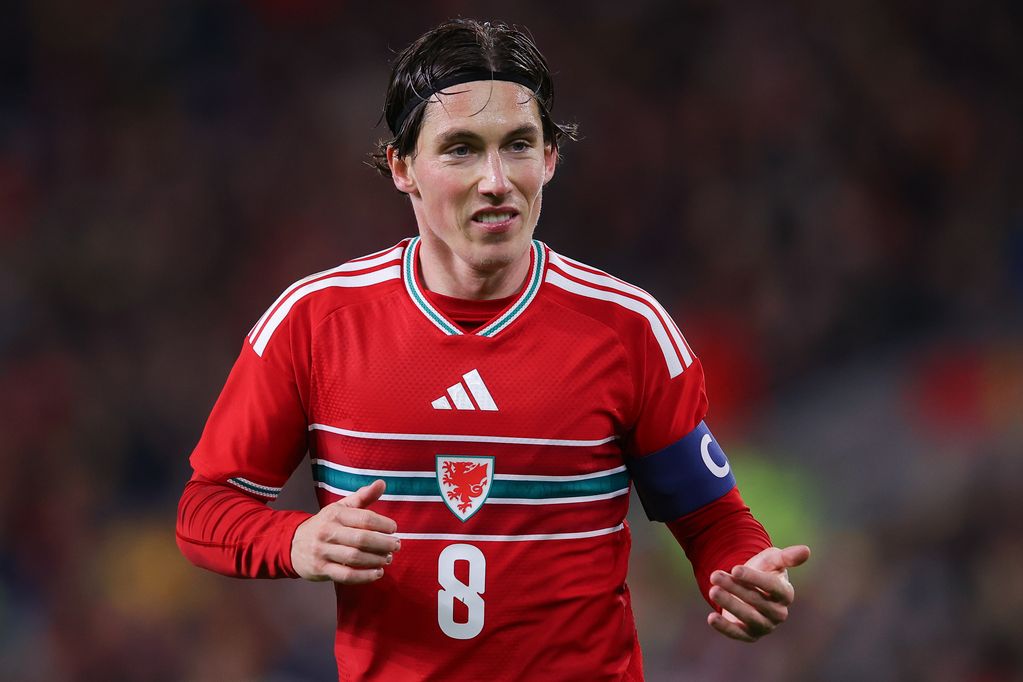 Harry Wilson of Wales during the FIFA World Cup 2026 qualifier match between Wales and North Macedonia at Cardiff City Stadium on November 18, 2025 in Cardiff, Wales