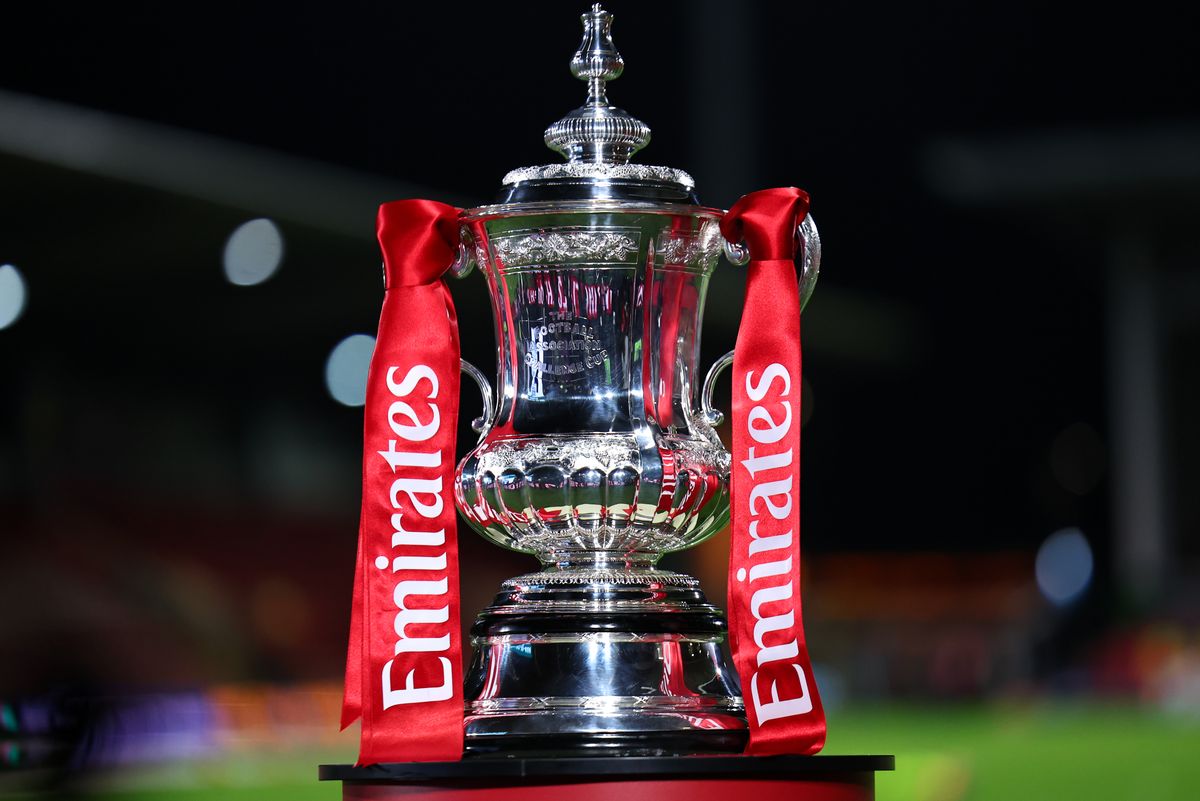 WREXHAM, WALES - JANUARY 9: The Emirates FA Cup trophy ahead of the Emirates FA Cup Third Round match between AFC Wrexham and Nottingham Forest on January 9, 2026 in Wrexham, Wales. (Photo by Robbie Jay Barratt - AMA/Getty Images)