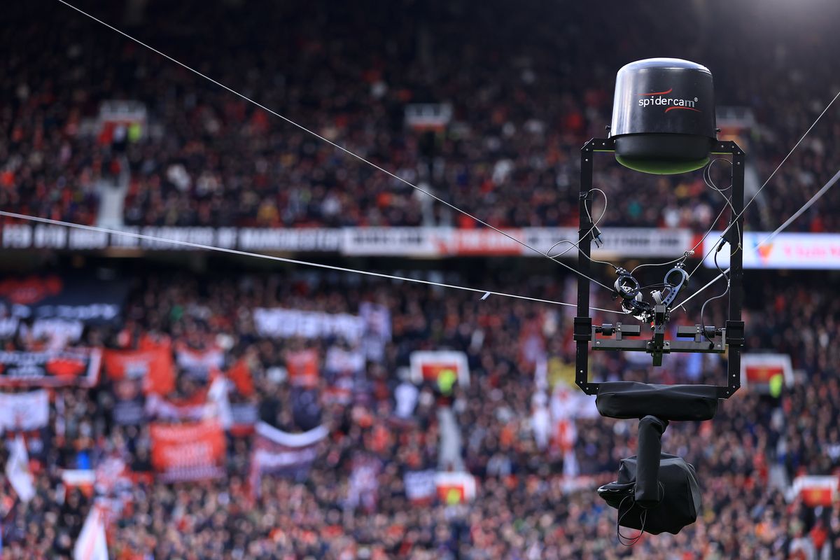 A TV camera at Old Trafford