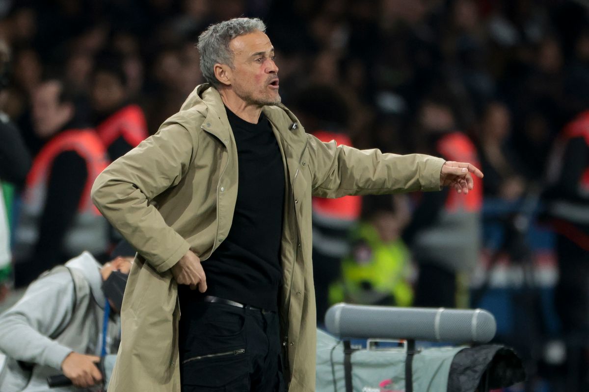 Luis Enrique at PSG vs Monaco