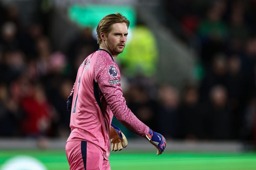 Liverpool told to re-sign Caoimhin Kelleher after striking ‘agreement’ over Brentford star Brentford's goalkeeper Caoimhin Kelleher looks on during the Premier League match between Brentford and Wolverhampton Wanderers (Photo by Andrew Kearns - CameraSport via Getty Images)