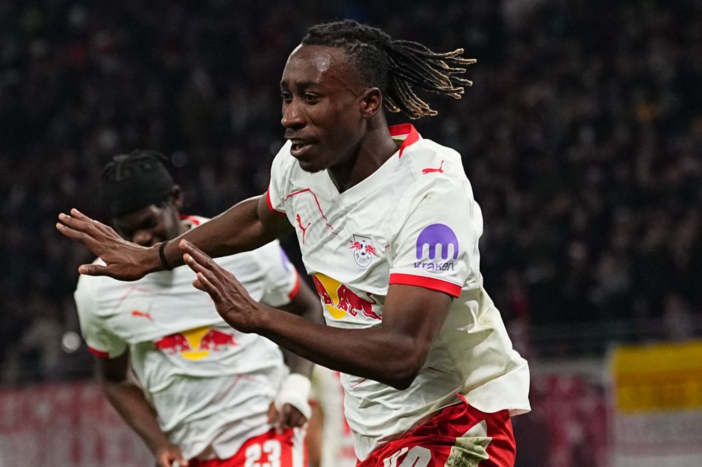 Yan Diomande (RB Leipzig )  looks on during Matchday 27 1.Bundesliga: RB Leipzig and Hoffenheim at Red Bull Arena, Leipzig, Germany on March 20  2026
