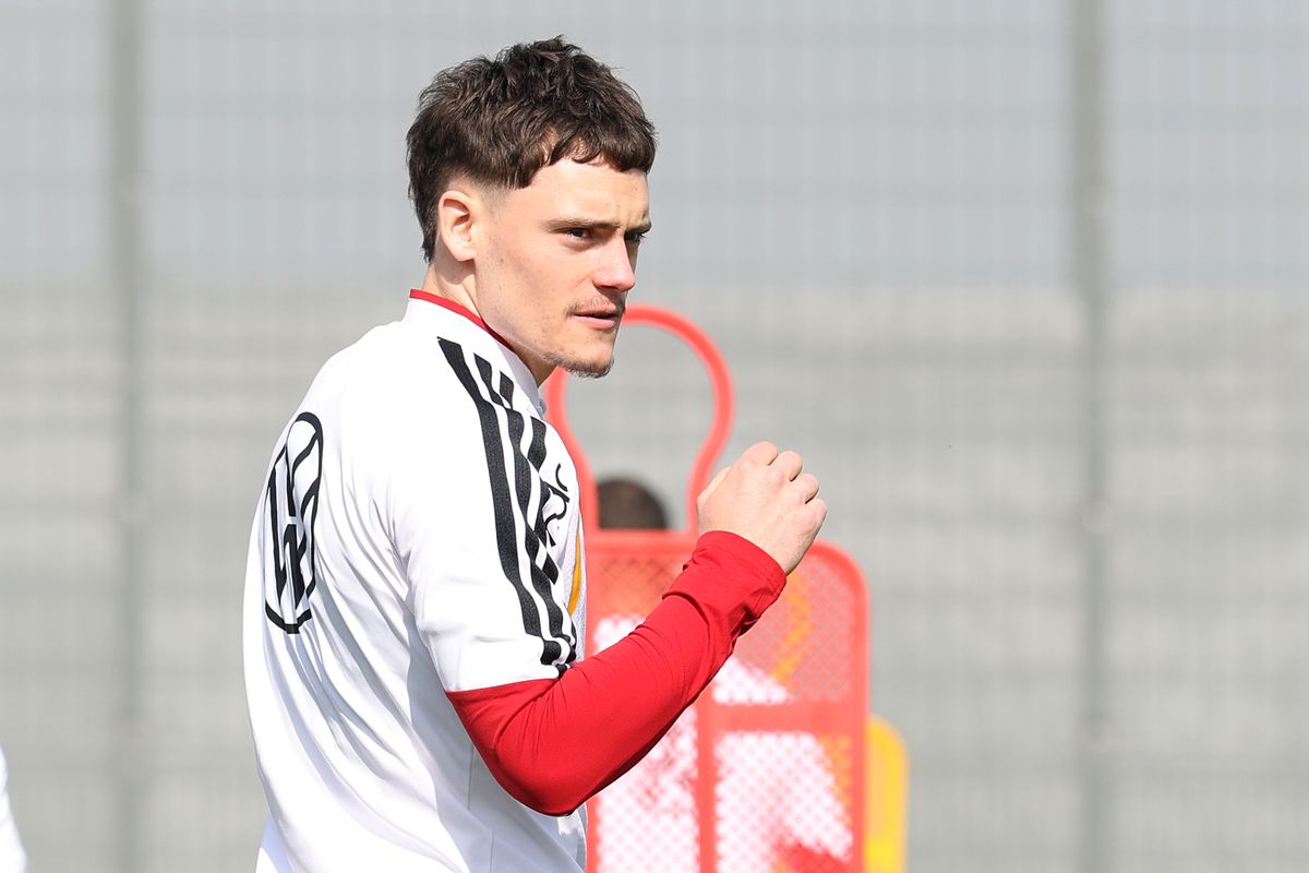 HERZOGENAURACH, GERMANY - MARCH 24: Florian Wirtz of Team Germany looks on during a training session at adidas Homeground on March 24, 2026 in Herzogenaurach, Germany. (Photo by Alexander Hassenstein/Getty Images)