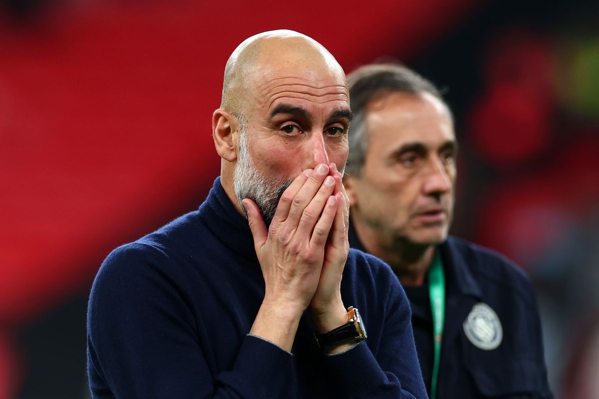Pep Guardiola reacted passionately after winning the Carabao Cup vs Arsenal