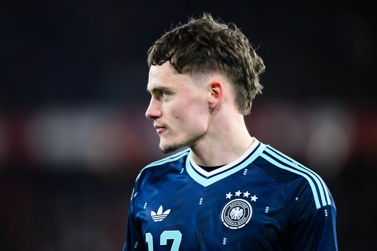 Florian Wirtz pictured playing for Germany