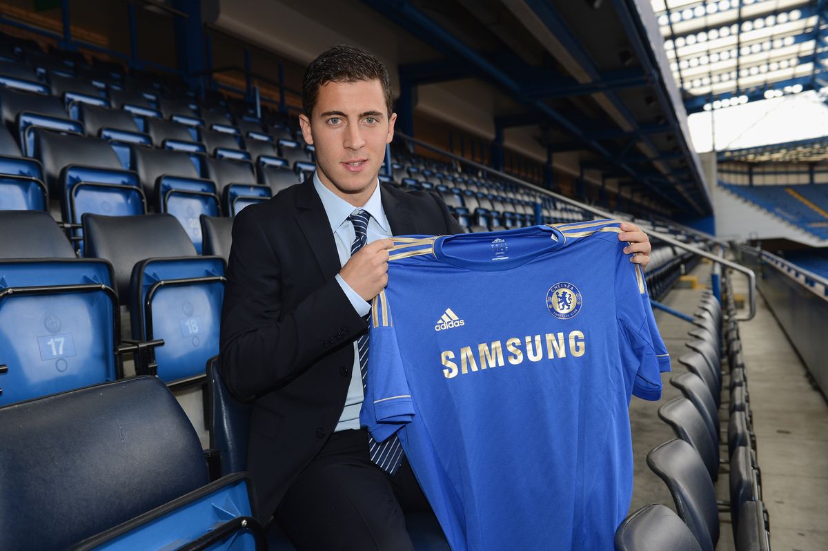 LONDON, ENGLAND - JUNE 04: Eden Hazard of Chelsea during a Chelsea magazine feature on June 4, 2012 at Stamford Bridge in London, England. (Photo by Darren Walsh/Chelsea FC)