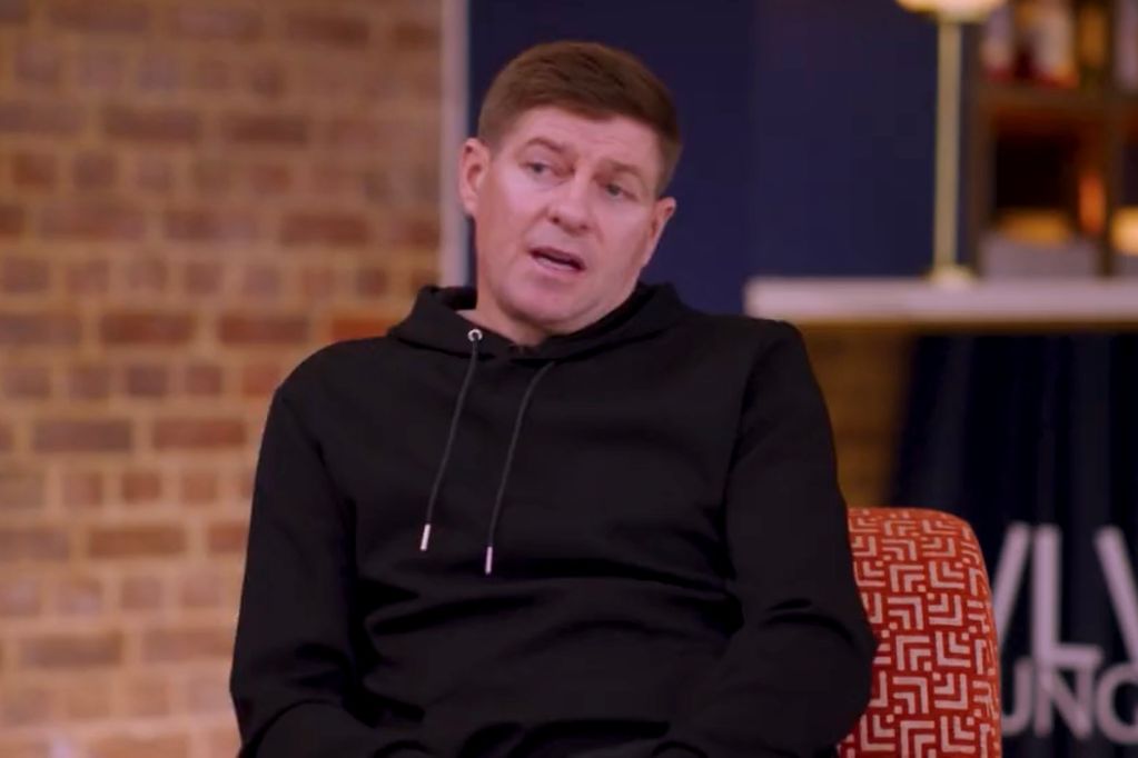 Steven Gerrard speaking on TNT Sports