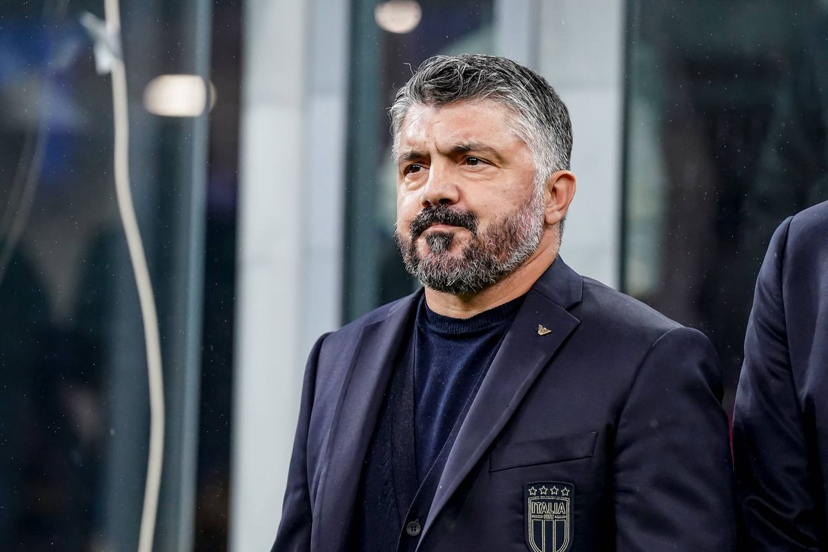 MILAN, ITALY - NOVEMBER 16: Headcoach Gennaro Gattuso of Italy prior to the FIFA World Cup 2026 qualifier match between Italyand Norway at San Siro Stadium on November 16, 2025 in Milan, Italy. (Photo by Daniela Porcelli/Sports Press Photo/Getty Images)