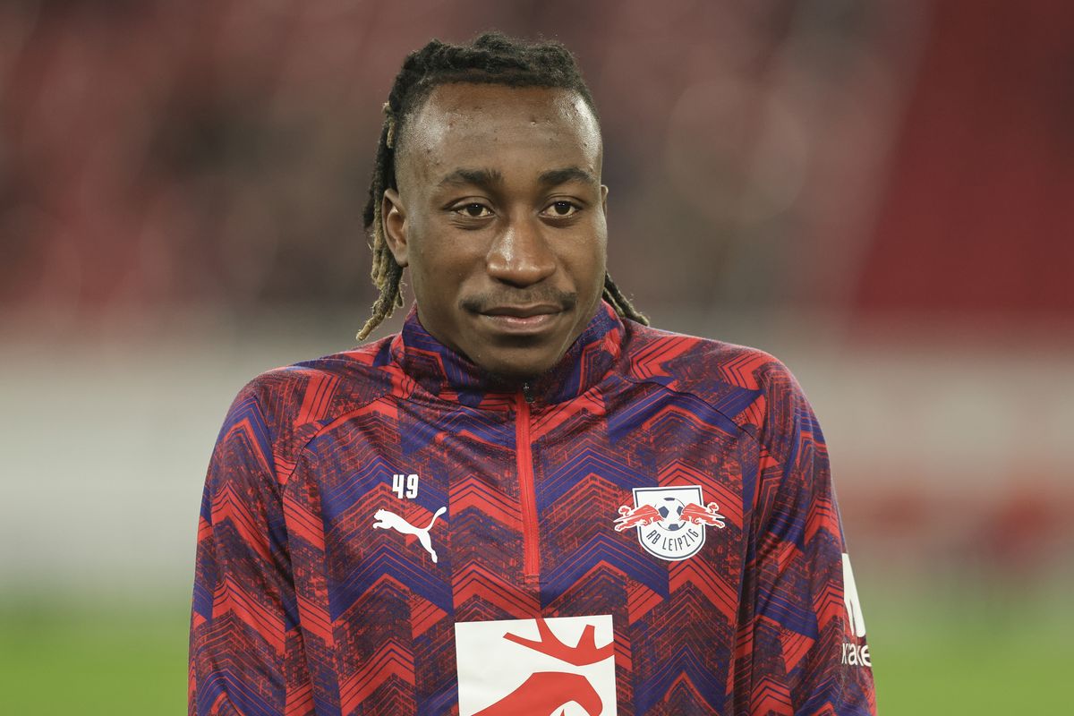 Yan Diomande of RB Leipzig