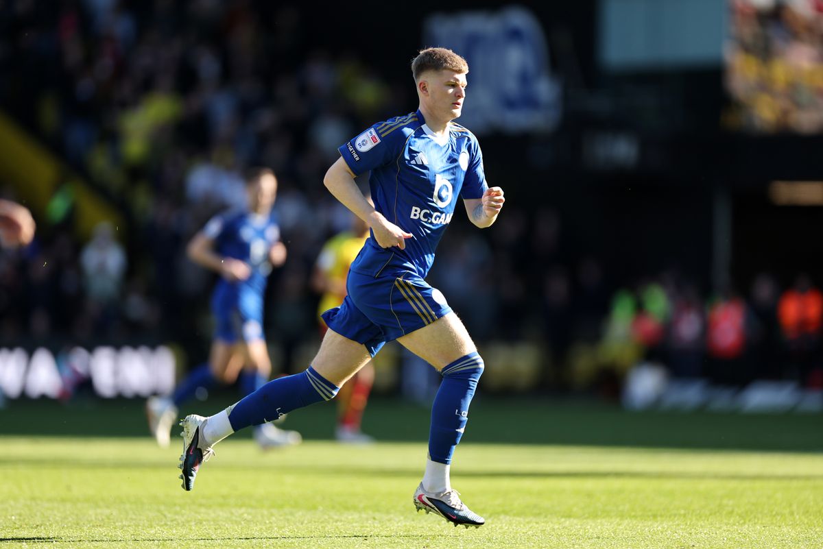 Jordan James during Leicester City's goalless draw with Watford