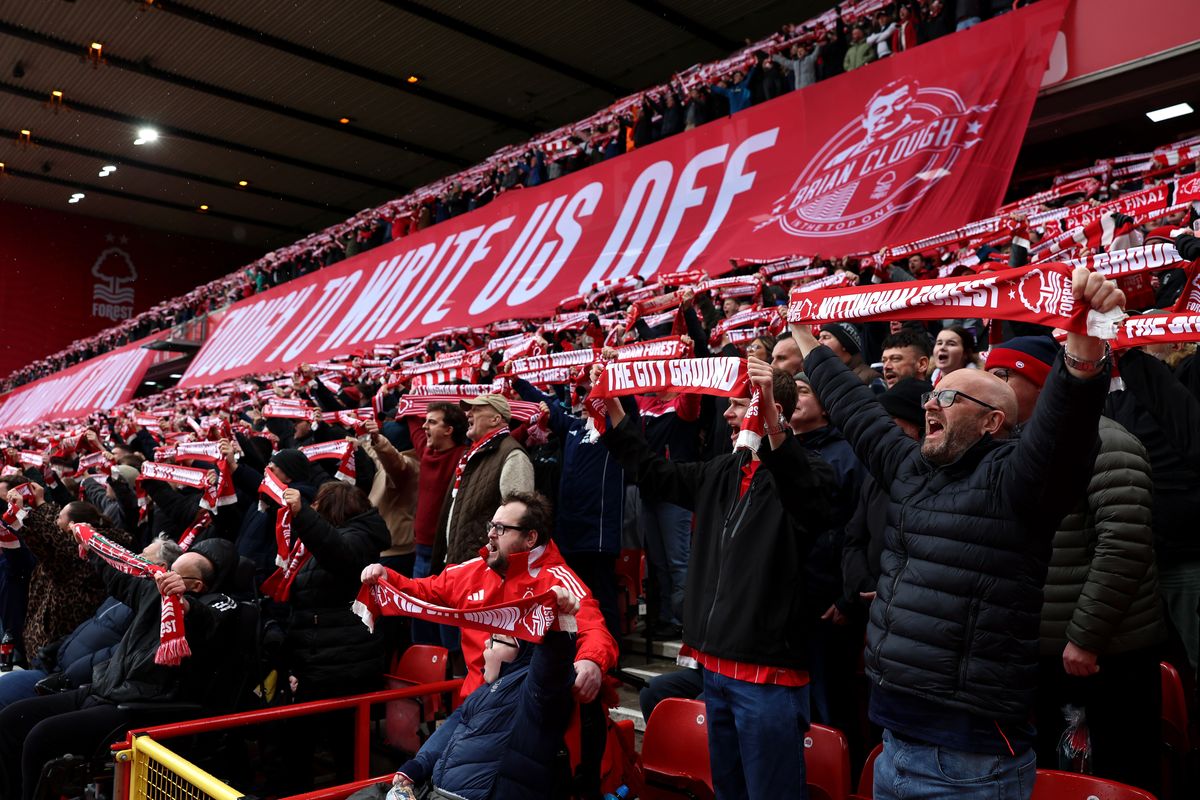 Nottingham Forest fans at the City Ground