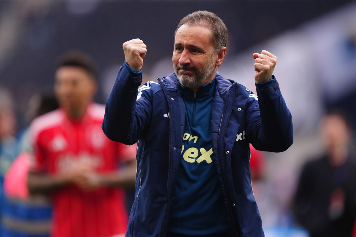 Nottingham Forest head coach Vitor Pereira after victory over Tottenham Hotspur