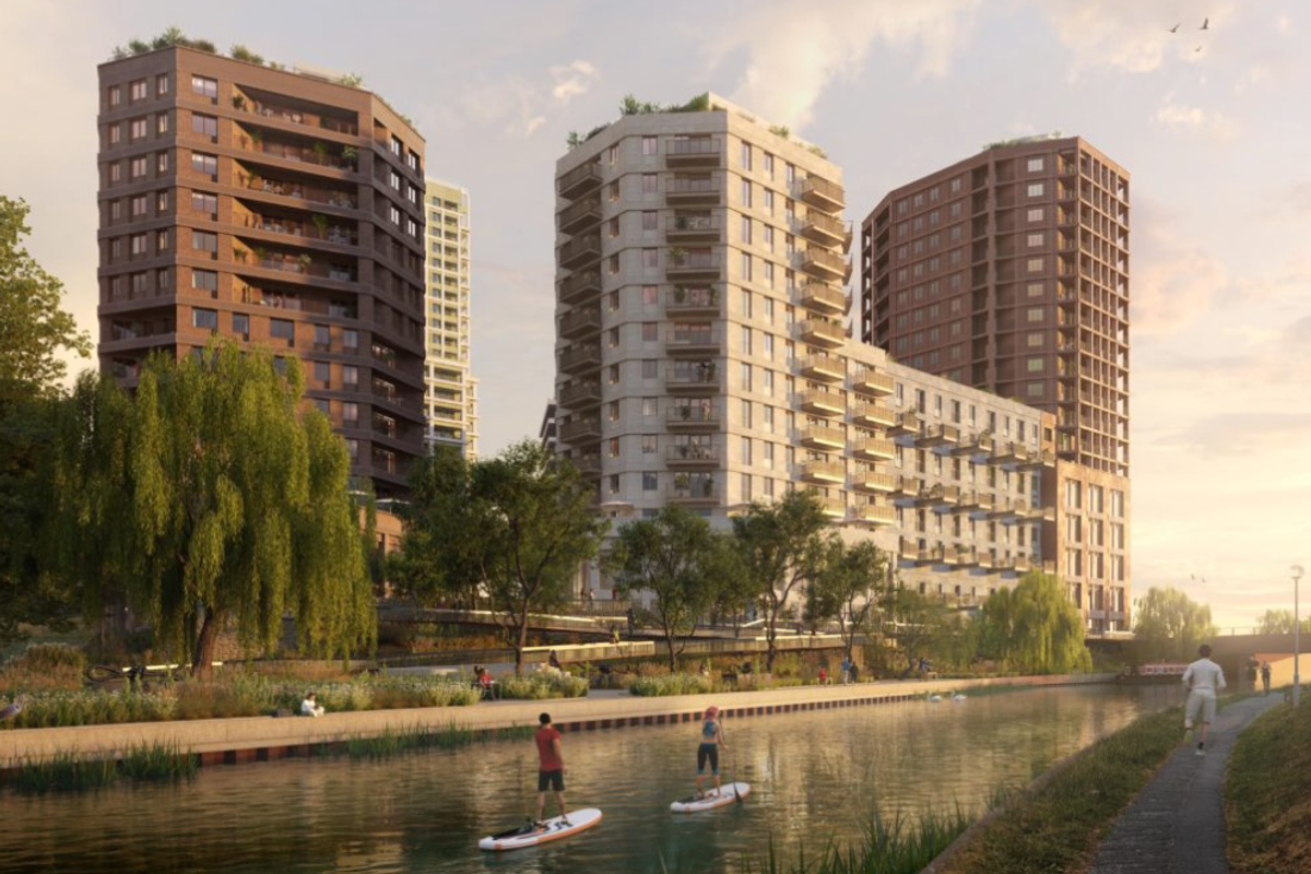 Over 1,500 homes will be built alongside a student accomodation block
