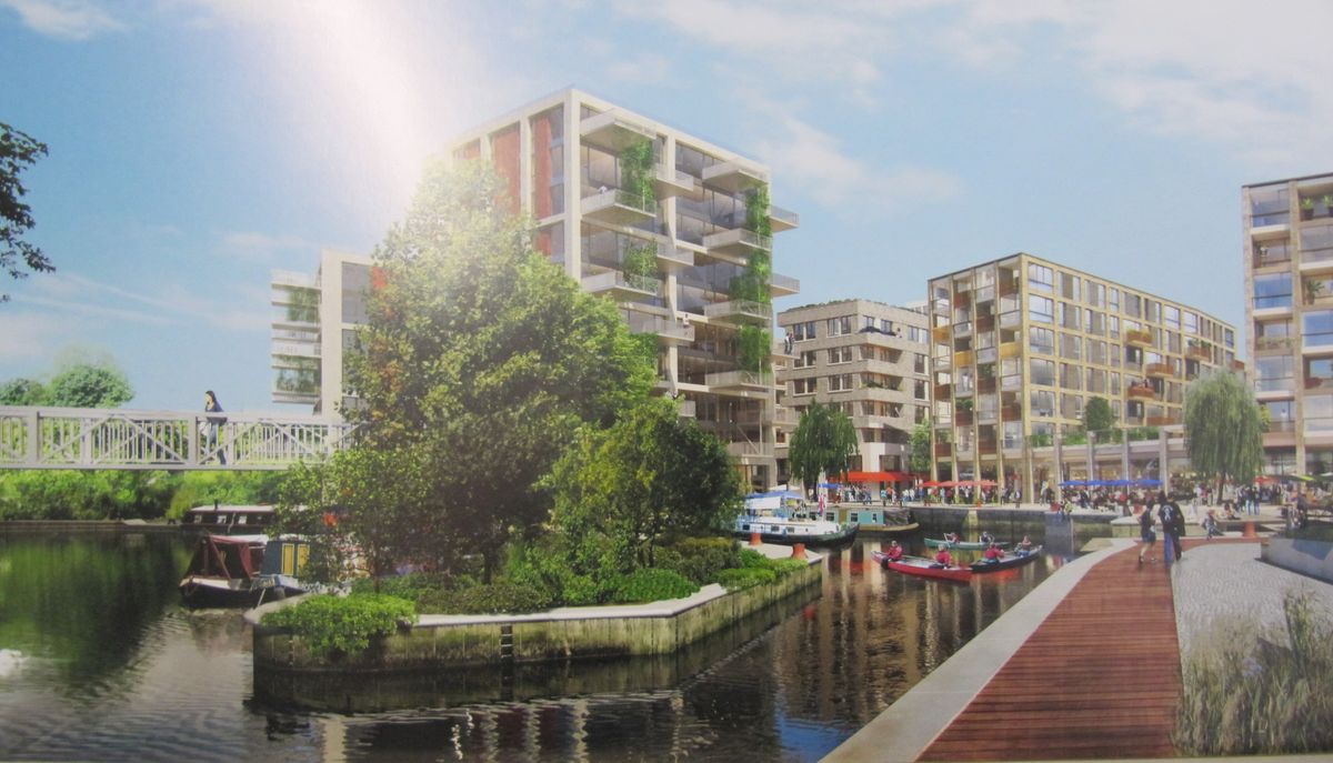 Artist's impression of how regenerated Brentford High Street will look 