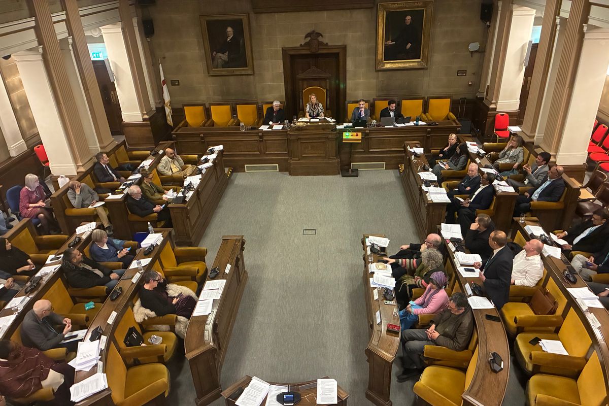Leicester City Council in the Town Hall