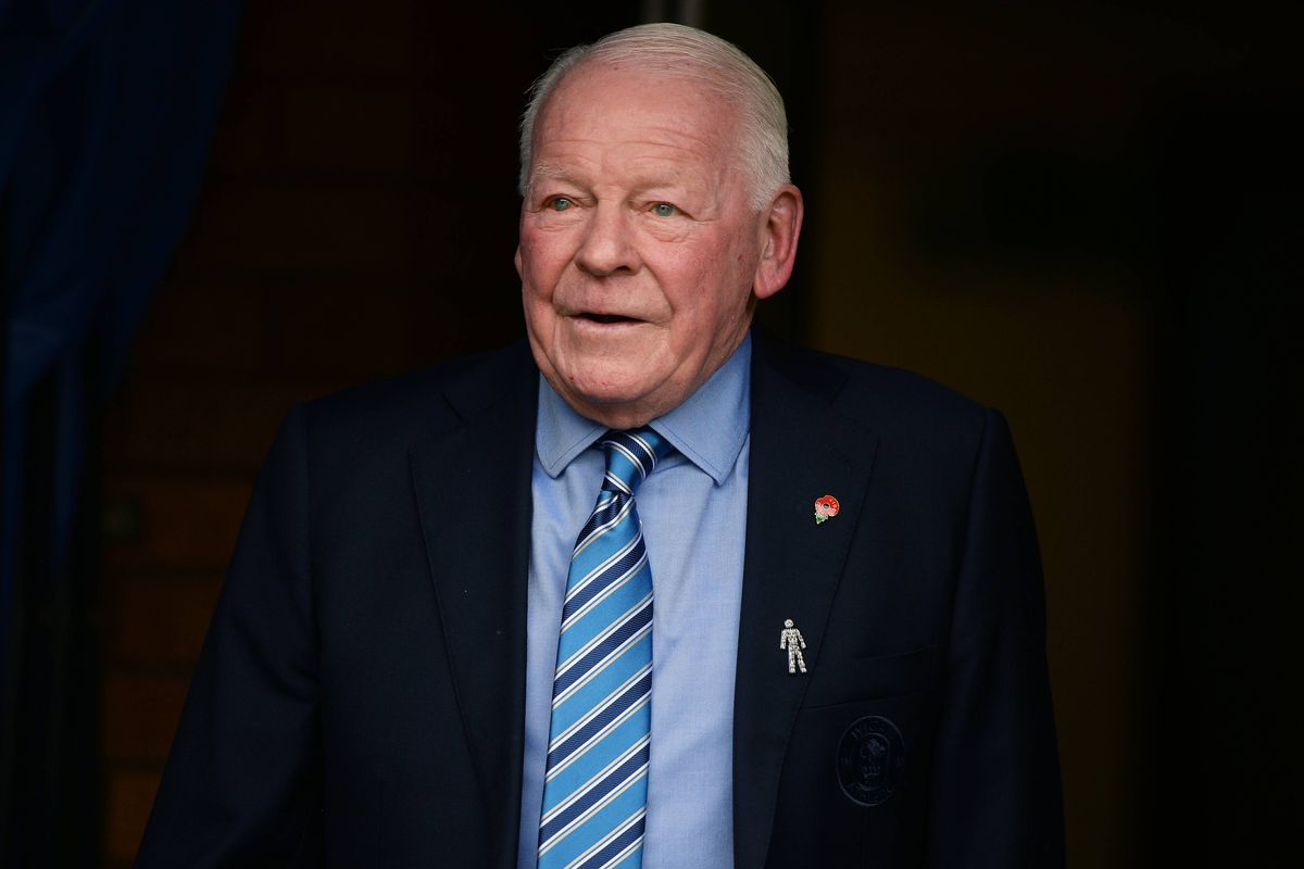 Wigan Athletic owner, Dave Whelan looks on during the Sky Bet League One match between Wigan Athletic and A.F.C. Wimbledon at DW Stadium on April 28, 2018 in Wigan, England. 