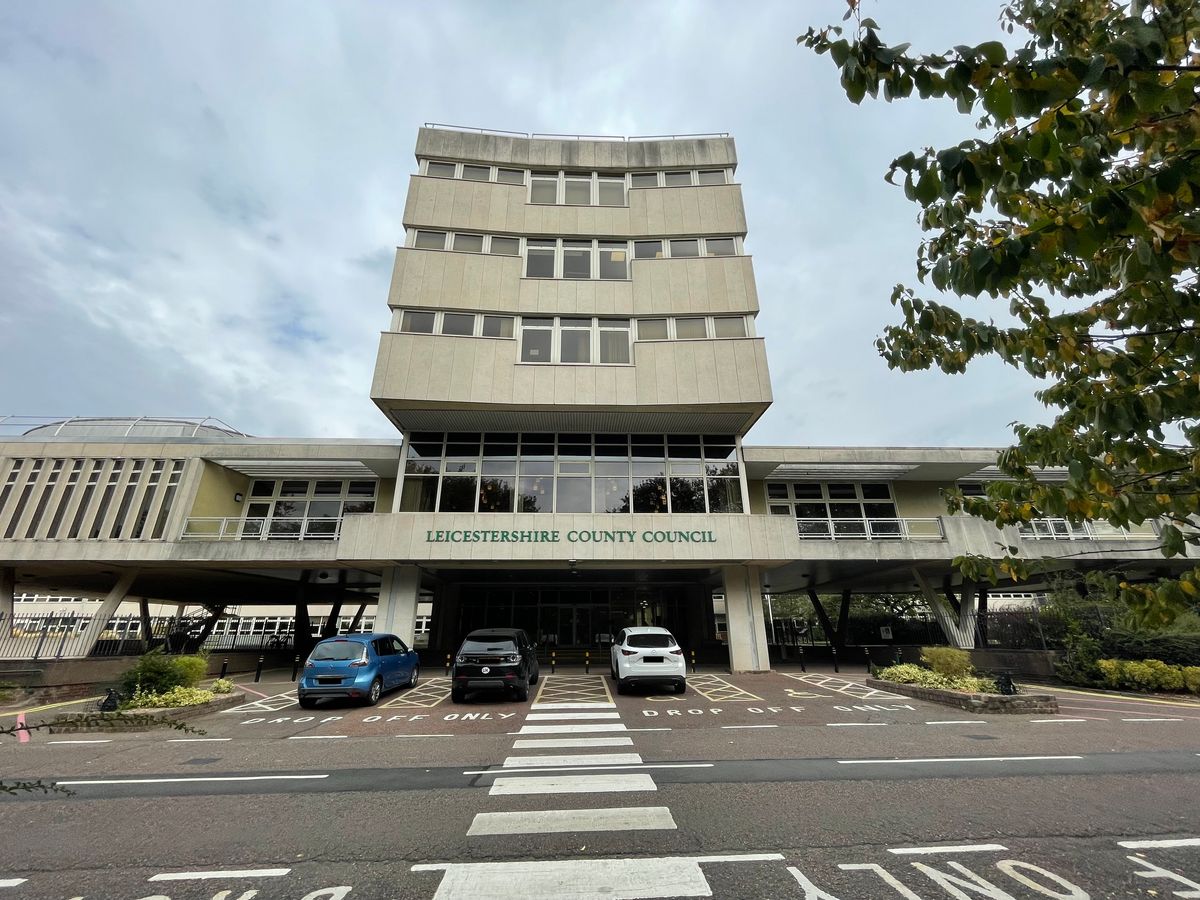 County Hall, the Leicestershire County Council headquarters, in Glenfield