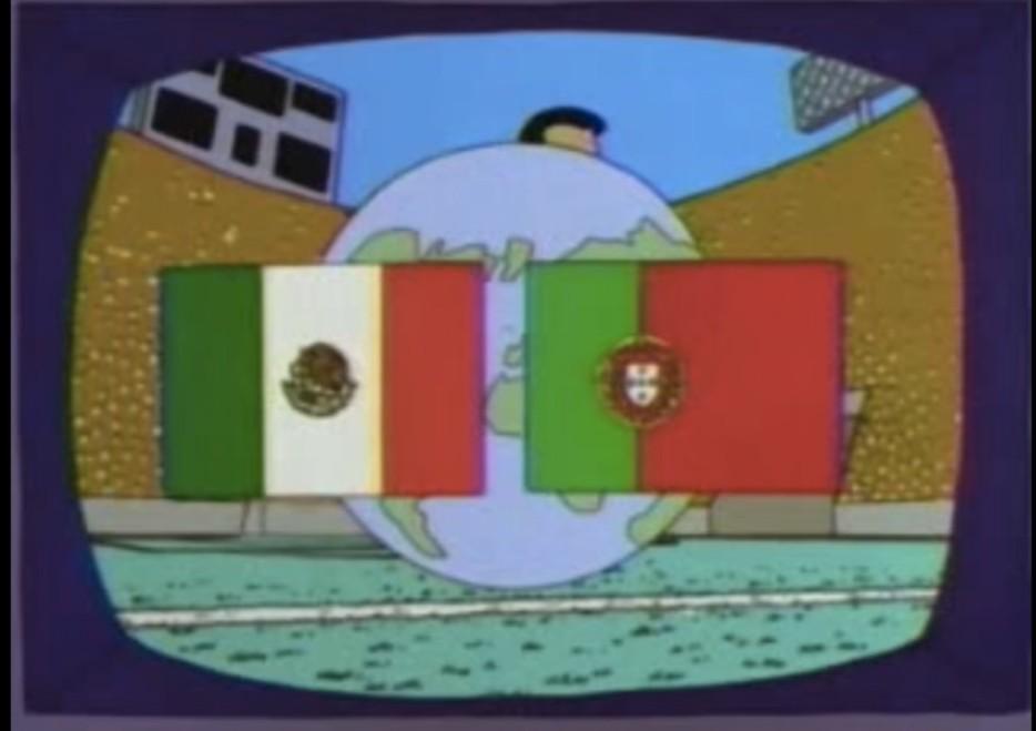 Hoje é uma final antecipada do próximo mundial, segundo os Simpsons
