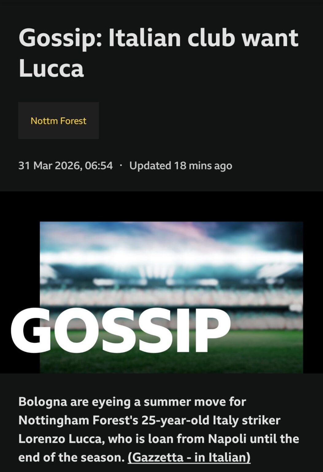 Do you want him now?