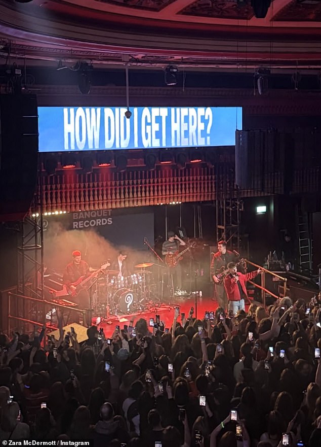 Last month, Zara shared a touching shot of Louis performing on stage, captured from her spot in the audience
