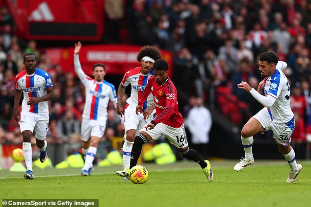 Amad is the most natural winger available to Carrick, the most comfortable staying wide and driving at full-backs