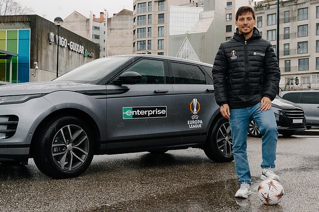 The Spaniard has teamed up with Enterprise Rent-A-Car, whose Here for It campaign rewards devoted fans