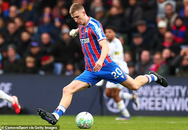 Adam Wharton of Crystal Palace is also on United's reduced list of midfield targets