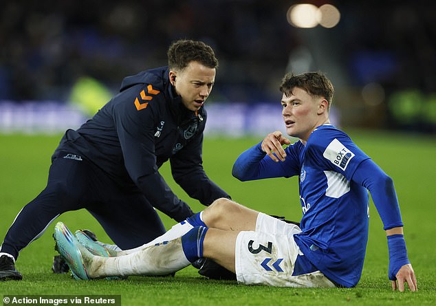 The Everton full-back has struggled with injury since making his £11m move from Rangers