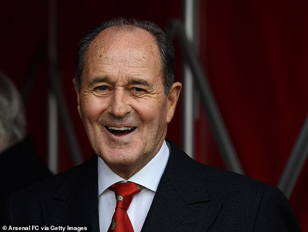 Graham is regularly invited to the Emirates for big matches. 'I've bumped into Mikel Arteta sometimes - he's a nice man,' he says