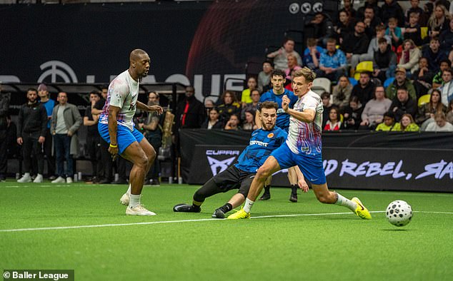 He stays in shape by playing in Baller League, for a team managed by Daniel Sturridge and Micah Richards. 'It's perfect for me,' says the former winger