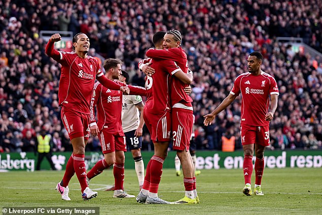 Liverpool fly out of the blocks to pick up crucial victory against plucky West Ham on an afternoon that felt like spring 2025, writes LEWIS STEELE Liverpool beat West Ham 5-2 to boost their hopes of qualifying for the Champions League