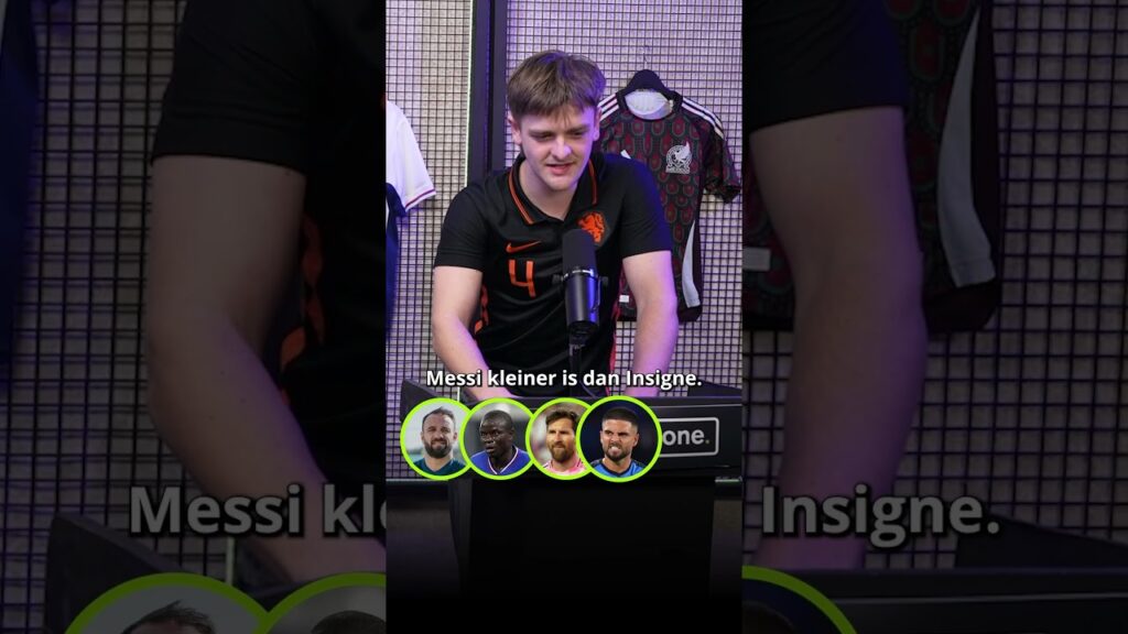 Wist jij dat Messi langer is dan Malacia? 👇📏