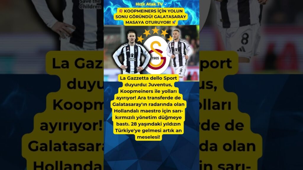 💥 KOOPMEINERS İÇİN YOLUN SONU GÖRÜNDÜ! GALATASARAY MASAYA OTURUYOR! 🚀