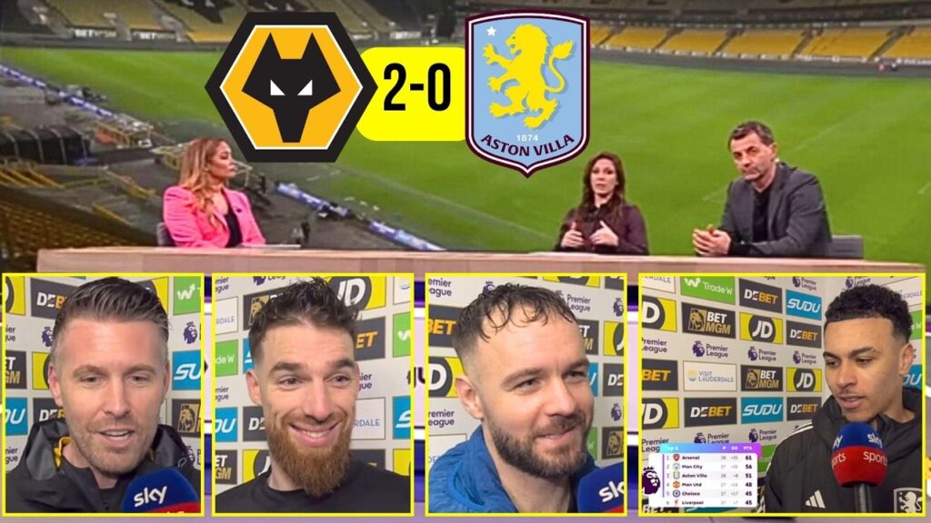 Wolves vs Aston Villa 2-0 Post Match Analysis | José Sá, Armstrong, Rob Edwards, Rogers Reactions