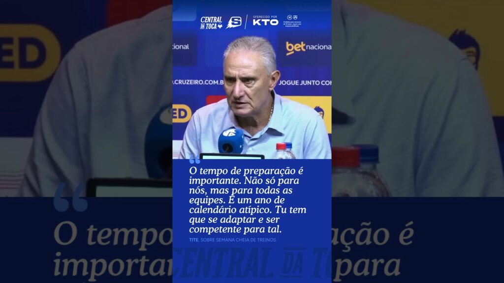 TITE DESTACA EVOLUÇÃO DO CRUZEIRO ANTES DO CLÁSSICO NA FINAL DO MINEIRO